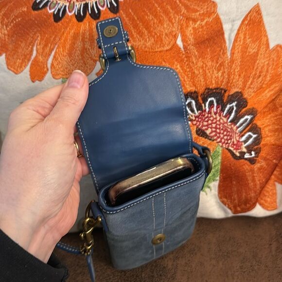 VINTAGE COACH SOHO MINI POUCH BUCKLE BAG SUEDE LEATHER W/HANGTAG STYLE #4332 GVC - Picture 15 of 17